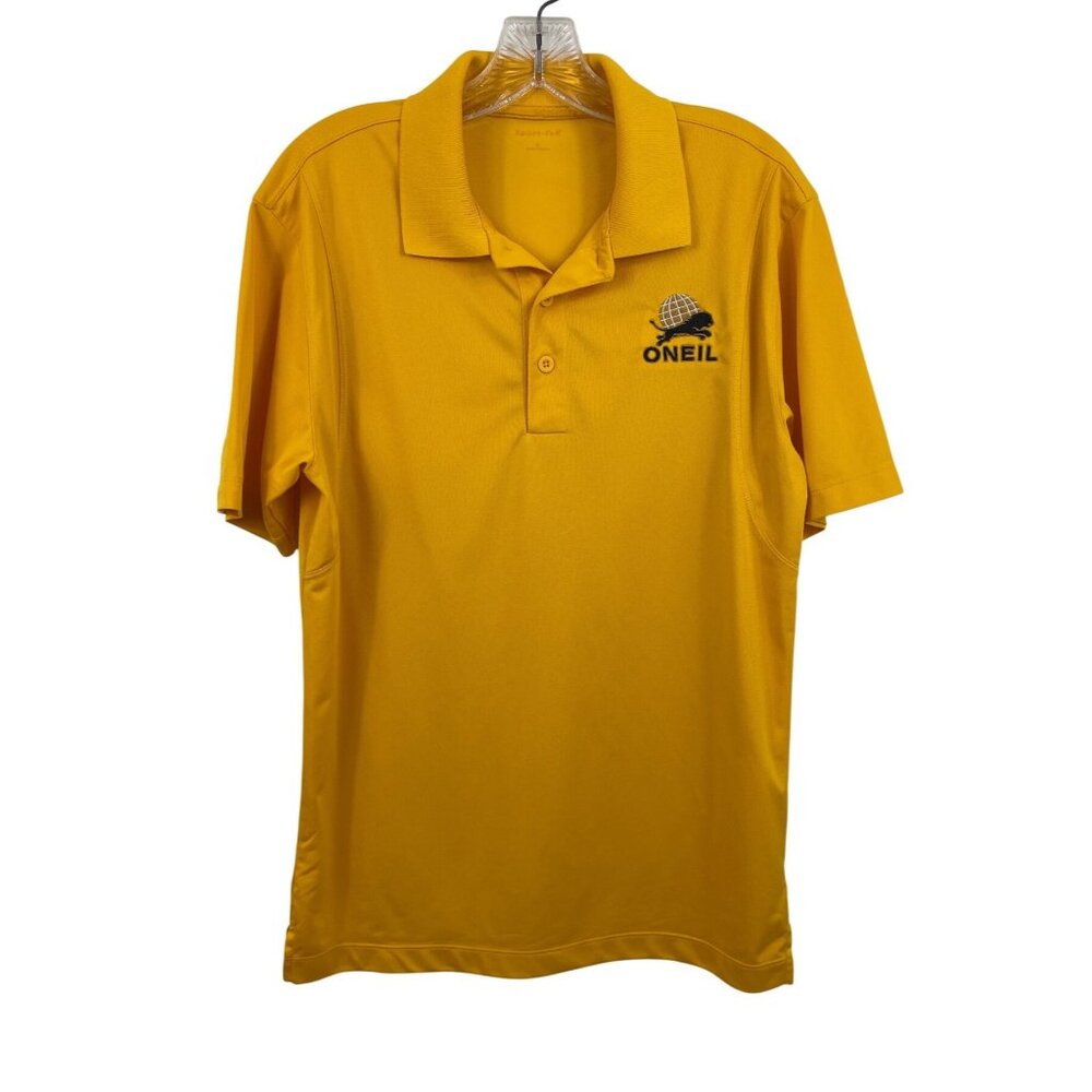 ONEIL Yellow Short Sleeve Polo Shirt Mens Size Small - Picture 1 of 9